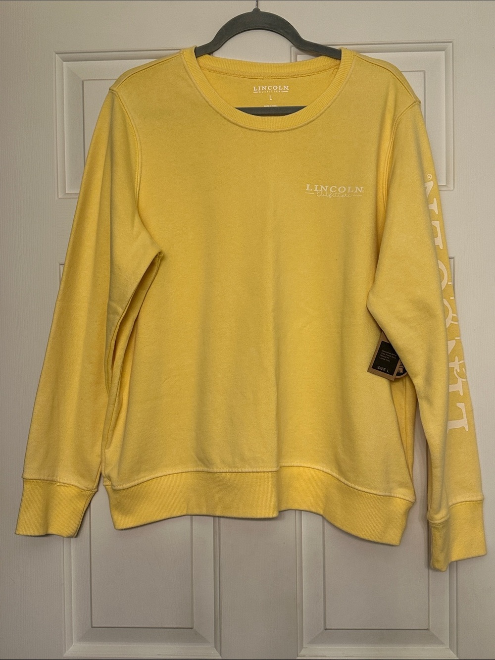 Lincoln Comfort Crewneck Sweatshirt in Sunshine Yellow